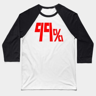 99% Psychic Overload - Red Baseball T-Shirt